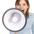 woman-with-bullhorn