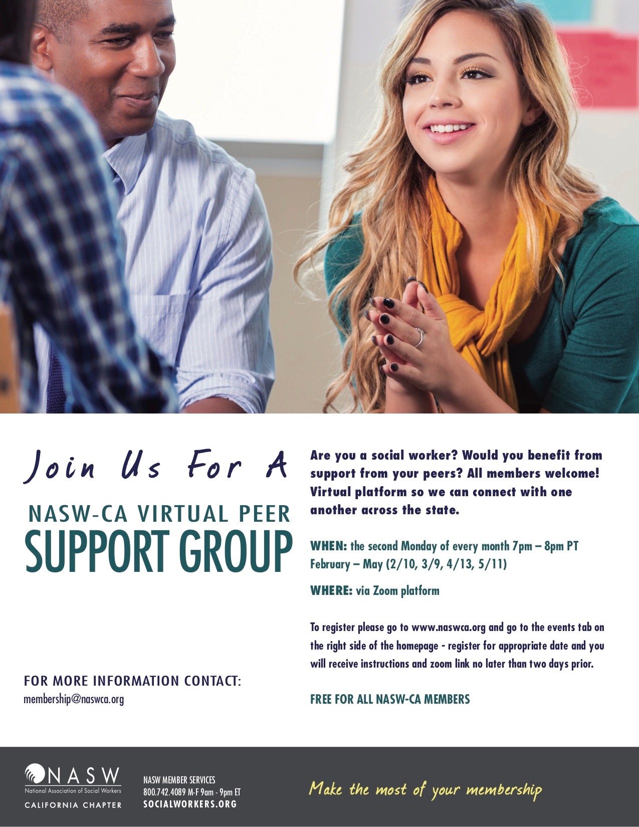 JOIN US For Our Next Monthly Virtual Peer Support Group Meeting on May ...