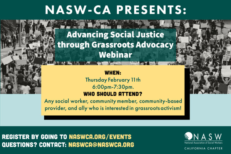 Attend NASW-CA's Free "Advancing Social Justice Through Grassroots ...