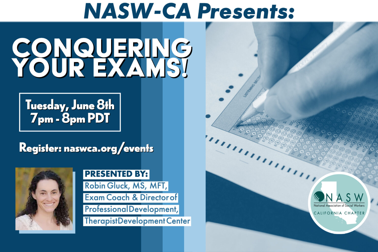 Conquer Your Exams! NASWCA is collaborating with Therapist Development