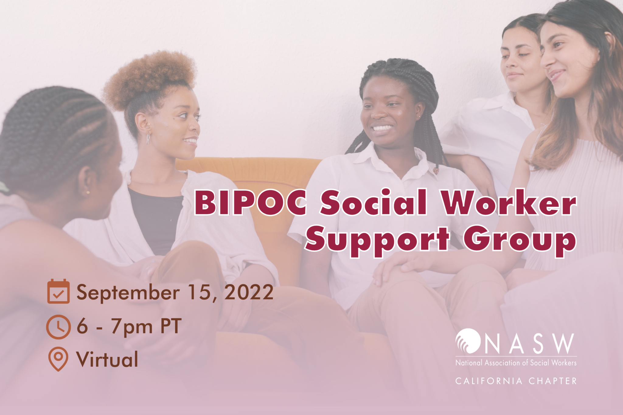 BIPOC Social Worker Support Group on September 15 ·