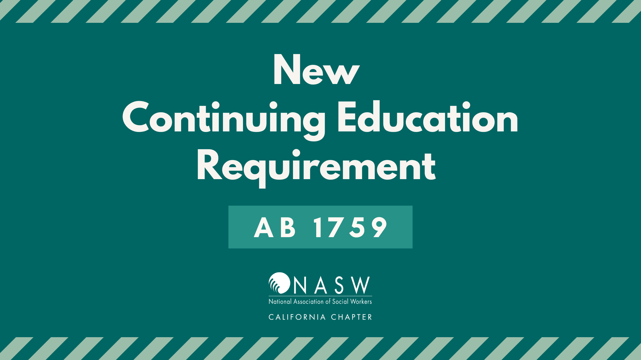 New Continuing Education Requirement ·