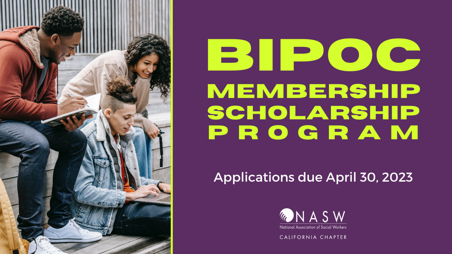 2023 BIPOC Membership Scholarship Program · NASWCANEWS.ORG