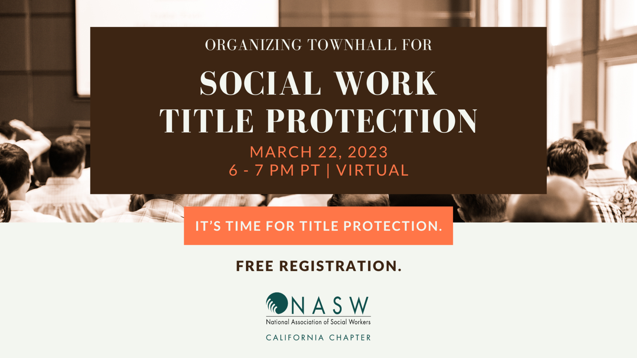 Organizing Townhall for Social Work Title Protection on March 22 ...