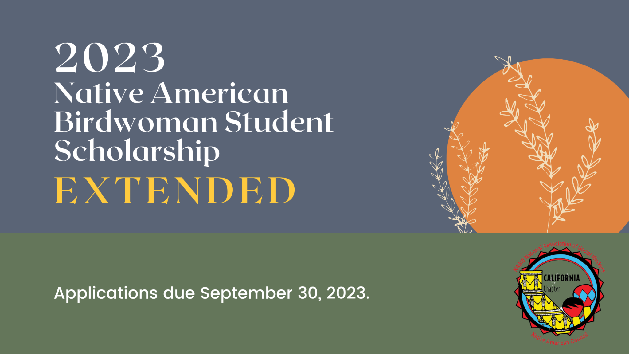 2023 Native American Birdwoman Student Scholarship Extended to