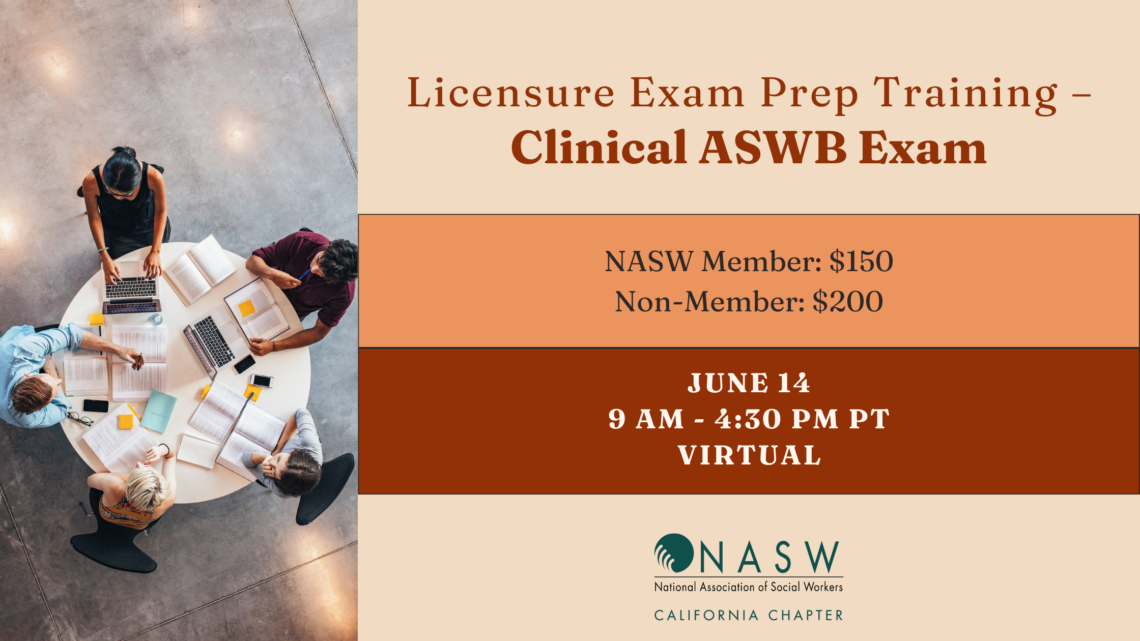 Licensure Exam Prep Training – Clinical ASWB Exam on June 14 ...